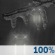 Saturday Night: Rain showers before 9pm, then rain or freezing rain between 9pm and 3am, then freezing rain after 3am. Some thunder is also possible.  Low around 26. North wind 5 to 10 mph, with gusts as high as 20 mph.  Chance of precipitation is 100%.
