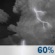 Thursday Night: Showers and thunderstorms likely, mainly before 7pm. Some of the storms could produce heavy rain.  Mostly cloudy, with a low around 71. South wind around 5 mph becoming calm.  Chance of precipitation is 60%.