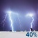 Wednesday Night: A chance of showers and thunderstorms, then showers likely and possibly a thunderstorm after 1am.  Mostly cloudy, with a low around 71. South wind around 5 mph becoming calm  in the evening.  Chance of precipitation is 70%.